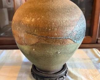 EBE020 - Sehaa Hawaii Large Clay Vase 1990