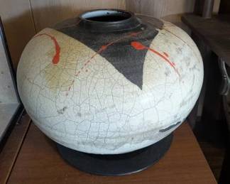 EBE024 - Large Raku Style Vase 