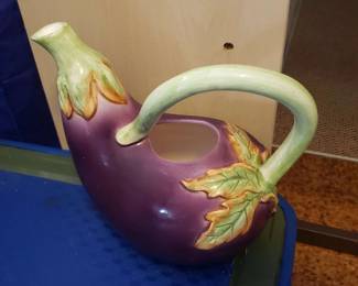 EBE012- Fitz & Floyd Eggplant Pitcher