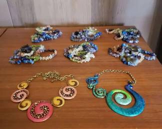 EBE143- Colorful Costume Jewelry Necklaces