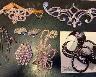 EBE200 - Performance Dance Jewelry & Crystal Hair Accessory Lot