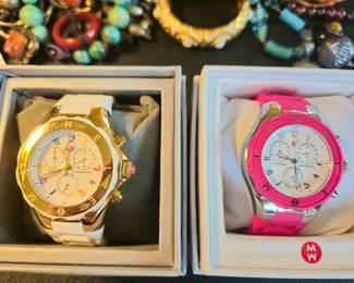 Two of four Michelle watches in the sale