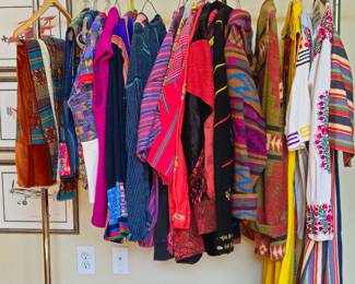 Huipels and dresses from Mexico and Guatemala