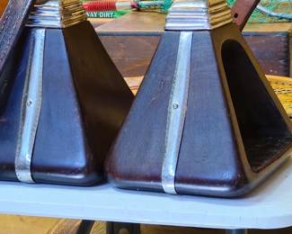 Pair of Peruvian ceremonial stirrups 