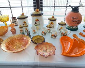 Merry Mushroom & Carnival glass 