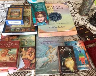 Tarot cards and Metaphysical books , most vintage