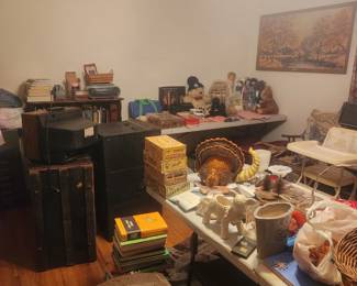 Old Trunks, porcelain dolls