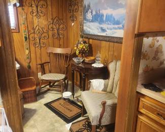 Solid Oak ladies rocker