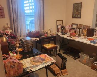 Sewing machine, religious items