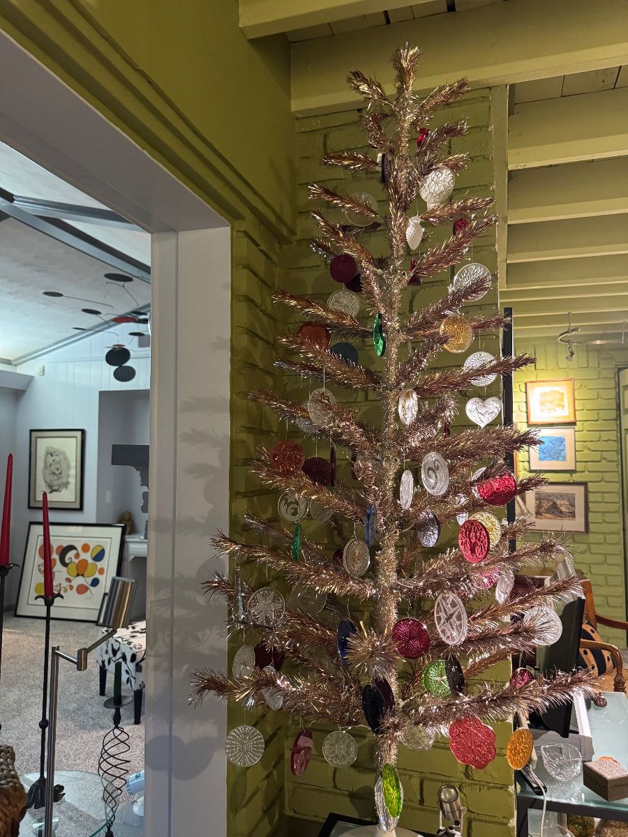 Lalique ornament tree - each ornaments is sold separately.