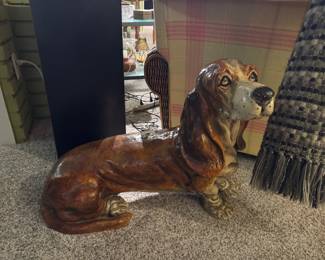Basset Hound statue