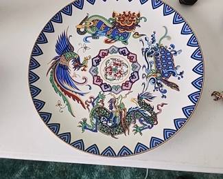 Vintage Franklin Mint Porcelain  Charger of the Imperial Legends 