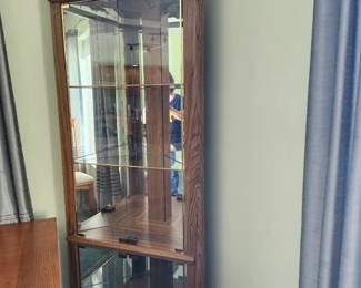 Corner Light up Curio Cabinet