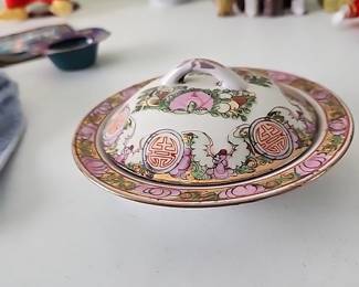 Vintage Porcelain Covered Bowl