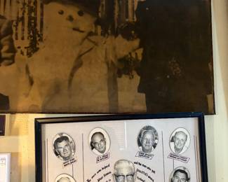 1957  P.C. Cobb stadium dedication plaque with pics of the 10 Dallas high  school coaches