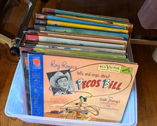 78 rpm children’s record and book sets.  1940’s.