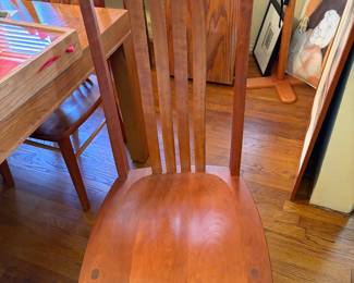 Gary Weekes & Company, Wimberley, Tx, artisan made set of 6 side chairs