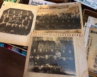 1922 basketball team, 1920’s Frederick, OK winning football team