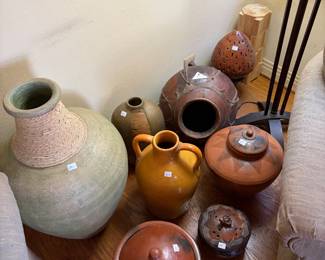 Collection of pottery.  