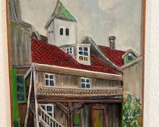 Carved wooden artwork