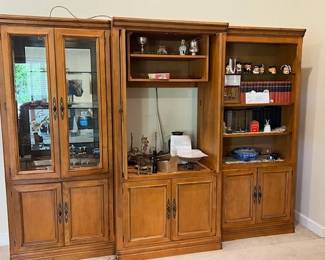 Book cases and books