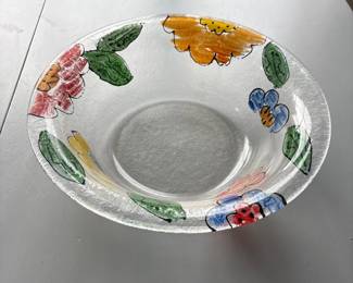 HandPainted Glass Bowl