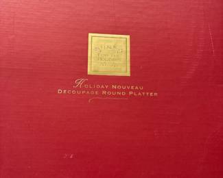 Lenox Holiday Nouveau Decoupage Round Platter second image