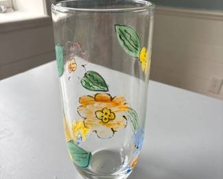HandPainted Floral Tumbler