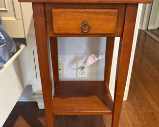 MidCentury Modern Walnut Nightstand with Drawer