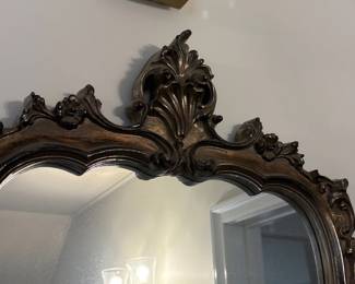 Ornate Rococo Style Giltwood Mirror second image