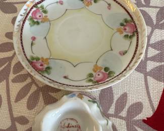Vintage Nippon Hand Painted Rose Teacup and Saucer second image