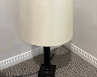 Modern Bronze Finish Wall Sconce with Cream Drum Shade