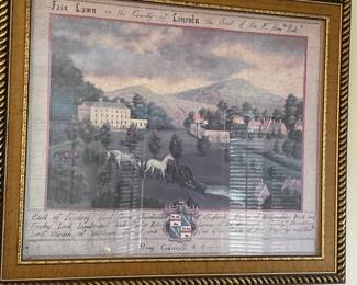Fair Lawn County of Lincoln by S. Bender, Signed RARE Print