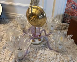 Murano Glass Chandelier Sconce