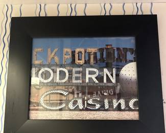 Vintage Modern DriveIn Neon Sign Photograph