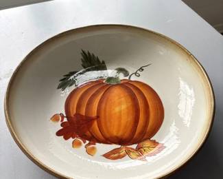 Hausenware Ceramic Pumpkin Serving Bowl