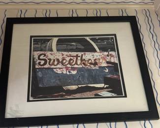 Vintage Sweetheart Neon Sign Photograph