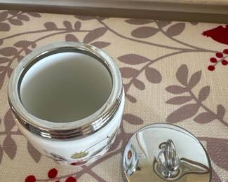 Royal Worcester Strawberry Fair Egg Coddler with Lid third image