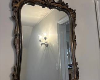 Ornate Rococo Style Giltwood Mirror