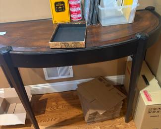 Half moon foyer table 