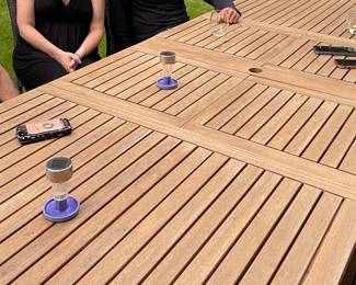 Teak outdoor table 