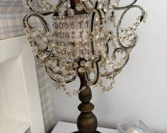 Victorian crystal lamp 