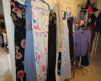 Dresses and capes and robes.