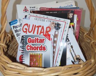 Guitar music books.