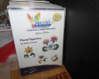 Floratine embroidery CDs.