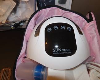 Nail drying sun lamp.