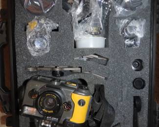 Sea Sea Seamaster Camera and Carrying Case. Multiple lens.