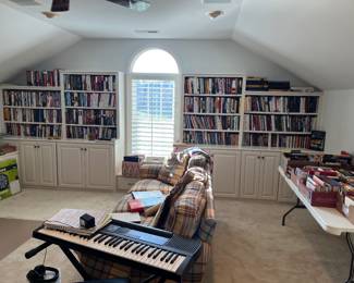 vast library of books