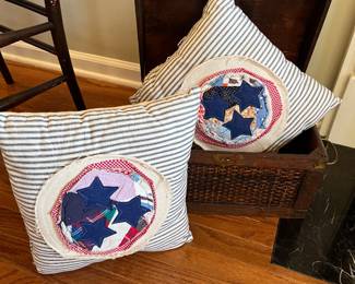 These Tri Star pillows have my heart