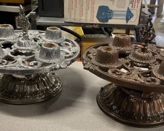 These were from a movie theater in the 1950s. They are both lights and speakers.